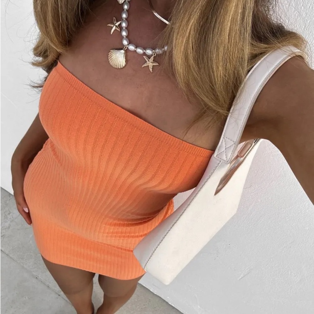 White Fox Boutique Orange Mini Dress - Picture 5 of 6